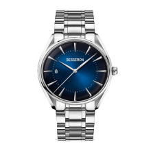 Luxury Quartz Men Watch Custom Logo Stainless Steel Back Relojes Hombre Men Watch